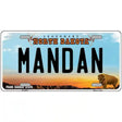 Mandan North Dakota Metal Novelty License Plate 24" x 12" (LLP)