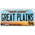 Great Plains North Dakota Metal Novelty License Plate 24" x 12" (LLP)