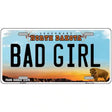 Bad Girl North Dakota Metal Novelty License Plate 24" x 12" (LLP)