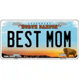 Best Mom North Dakota Metal Novelty License Plate 24" x 12" (LLP)