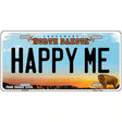 Happy Me North Dakota Metal Novelty License Plate 24" x 12" (LLP)