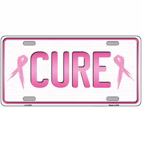 Cure Metal License Plate Sign 24" x 12" (LLP)