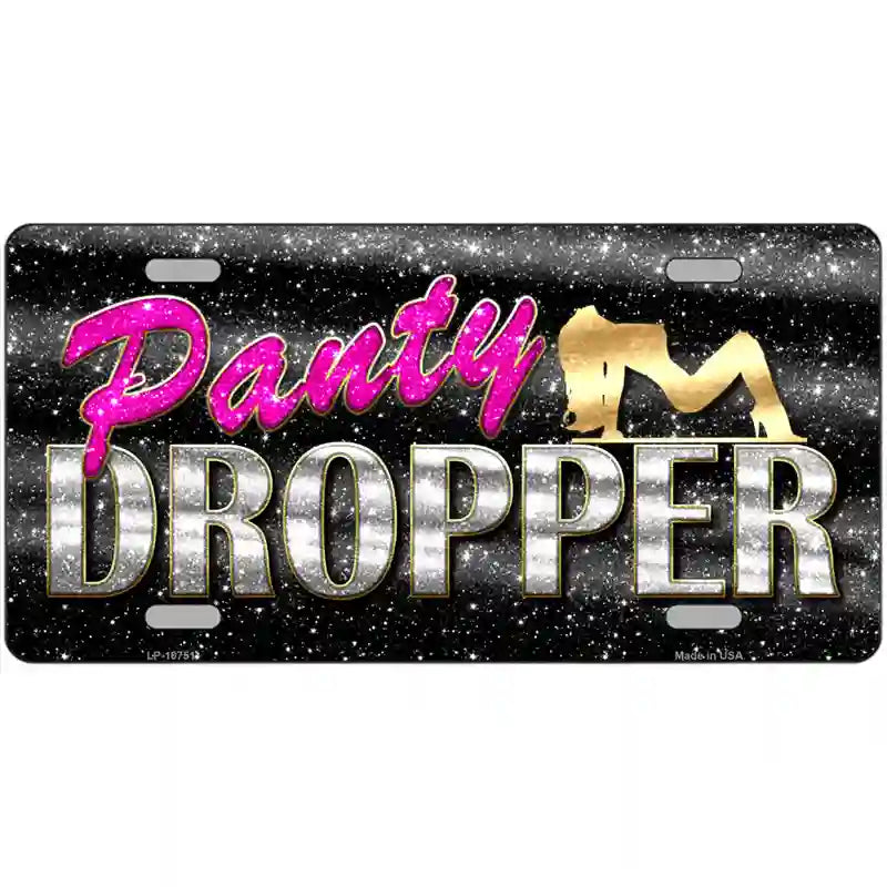 Panty Dropper Novelty Metal License Plate 24" x 12" (LLP)