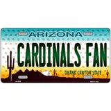 Cardinals Fan Arizona Novelty Metal License Plate 24" x 12" (LLP)