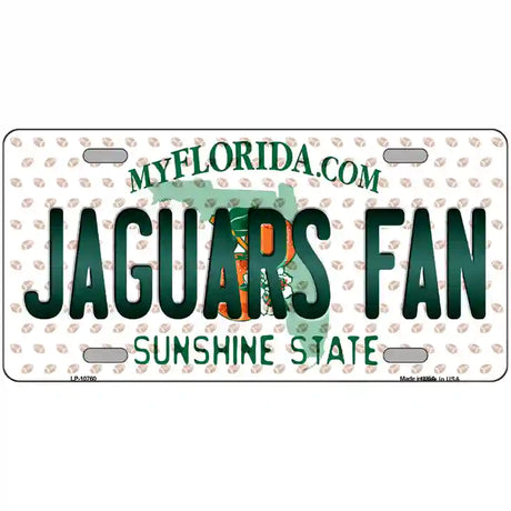 Jaguars Fan Florida Novelty Metal License Plate 24" x 12" (LLP)