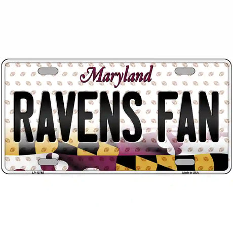 Ravens Fan Maryland Novelty Metal License Plate 24" x 12" (LLP)