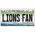 Lions Fan Michigan Novelty Metal License Plate 24" x 12" (LLP)