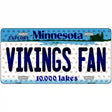 Vikings Fan Minnesota Novelty Metal License Plate 24" x 12" (LLP)