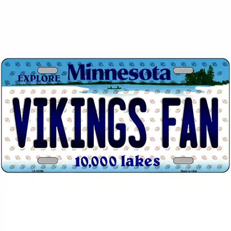 Vikings Fan Minnesota Novelty Metal License Plate 24" x 12" (LLP)