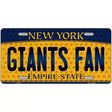 Giants Fan New York Novelty Metal License Plate 24" x 12" (LLP)