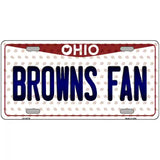 Browns Fan Ohio Novelty Metal License Plate 24" x 12" (LLP)