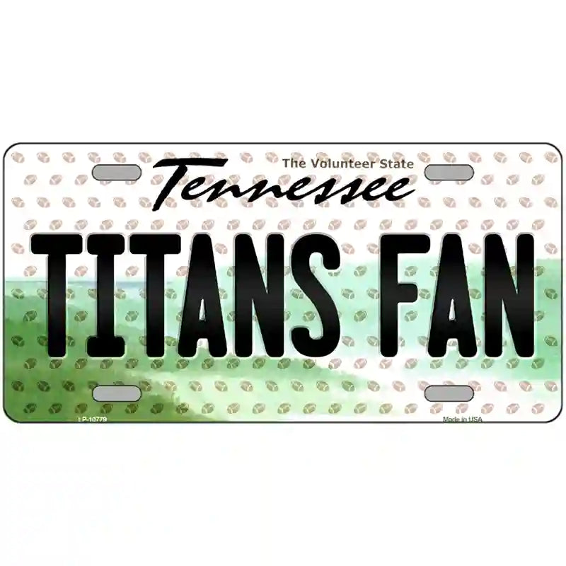 Titans Fan Tennessee Novelty Metal License Plate 24" x 12" (LLP)