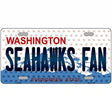 Seahawks Fan Washington Novelty Metal License Plate 24" x 12" (LLP)