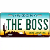 The Boss Arizona Novelty Metal License Plate 24" x 12" (LLP)