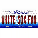 White Sox Fan Illinois Novelty Metal License Plate 24" x 12" (LLP)