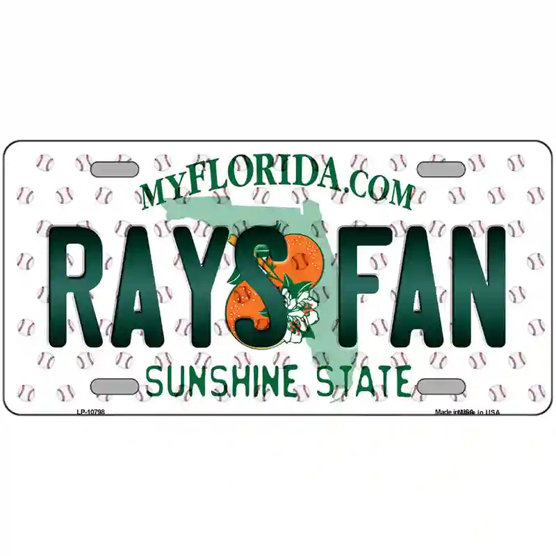 Rays Fan Florida Novelty Metal License Plate 24" x 12" (LLP)