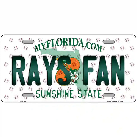 Rays Fan Florida Novelty Metal License Plate 24" x 12" (LLP)