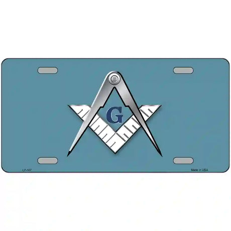 Masons Logo Novelty Metal License Plate 24" x 12" (LLP)