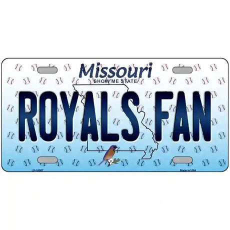 Royals Fan Missouri Novelty Metal License Plate 24" x 12" (LLP)