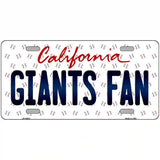 Giants Fan California Novelty Metal License Plate 24" x 12" (LLP)