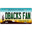 Dbacks Fan Arizona Novelty Metal License Plate 24" x 12" (LLP)