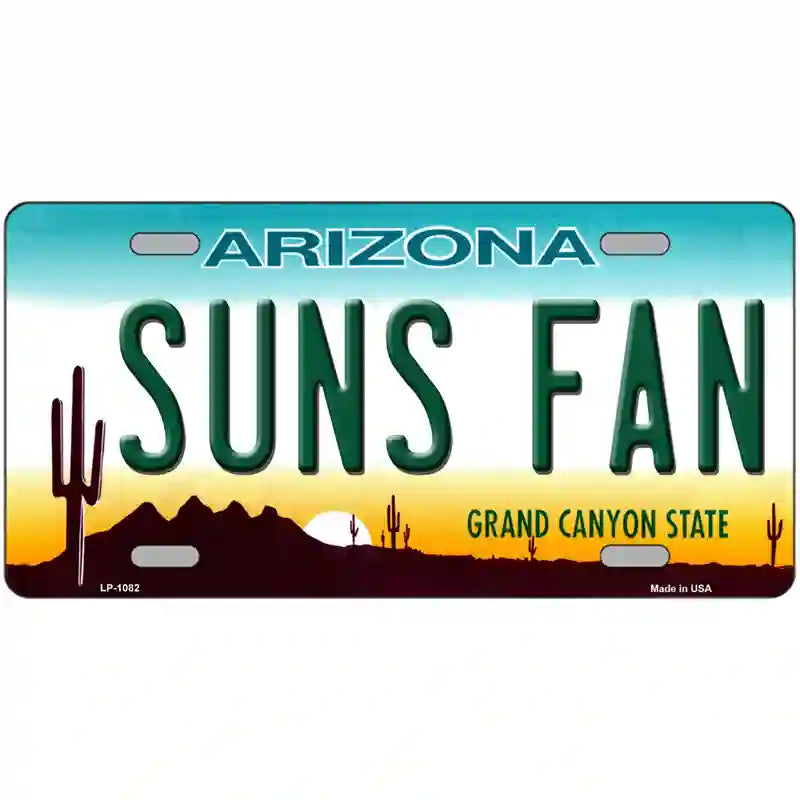 Suns Fan Arizona Novelty Metal License Plate 24" x 12" (LLP)