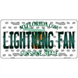 Lightning Fan Florida Novelty Metal License Plate 24" x 12" (LLP)