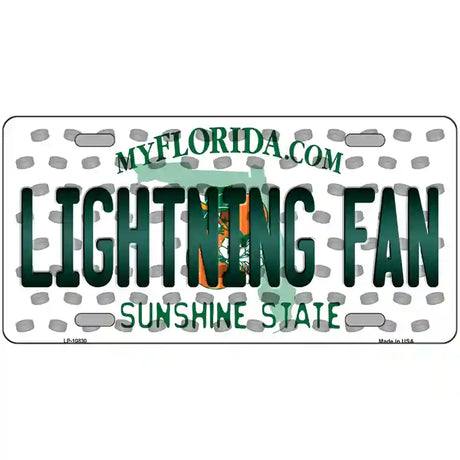 Lightning Fan Florida Novelty Metal License Plate 24" x 12" (LLP)