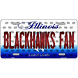 Blackhawks Fan Illinois Novelty Metal License Plate 24" x 12" (LLP)