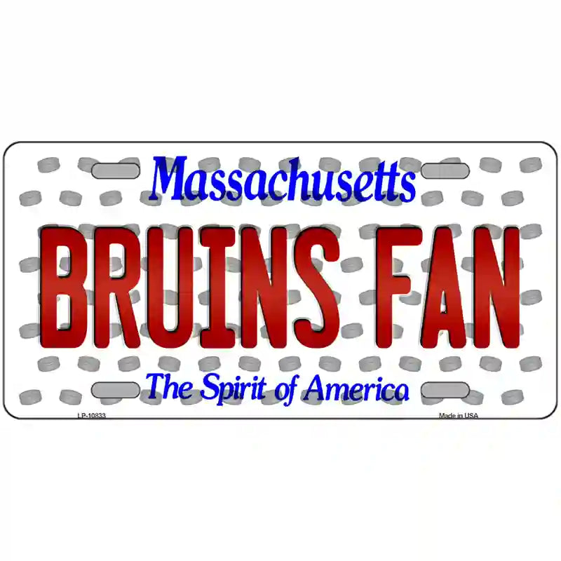 Bruins Fan Massachusetts Novelty Metal License Plate 24" x 12" (LLP)