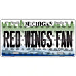 Red Wings Fan Michigan Novelty Metal License Plate 24" x 12" (LLP)