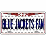 Blue Jackets Fan Ohio Novelty Metal License Plate 24" x 12" (LLP)