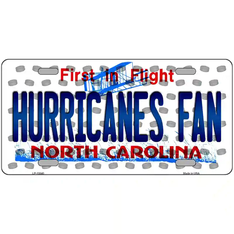 Hurricanes Fan North Carolina Novelty Metal License Plate 24" x 12" (LLP)