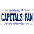 Capitals Fan Washington DC Novelty Metal License Plate 24" x 12" (LLP)