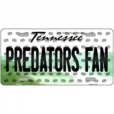 Predators Fan Tennessee Novelty Metal License Plate 24" x 12" (LLP)