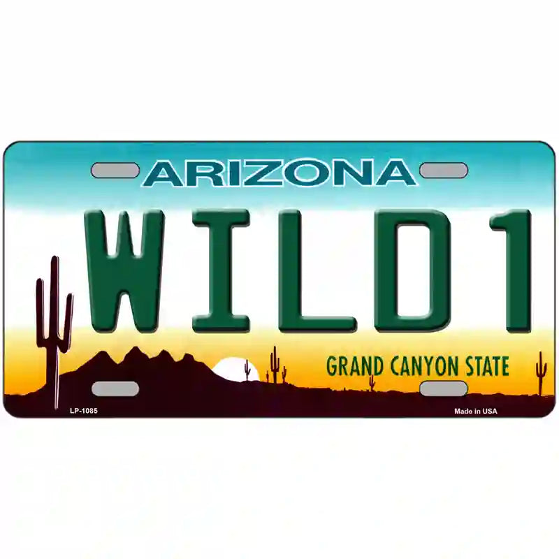 Wild 1 Arizona Novelty Metal License Plate 24" x 12" (LLP)