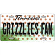 Grizzlies Fan Tennessee Novelty Metal License Plate 24" x 12" (LLP)