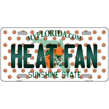 Heat Fan Florida Novelty Metal License Plate 24" x 12" (LLP)