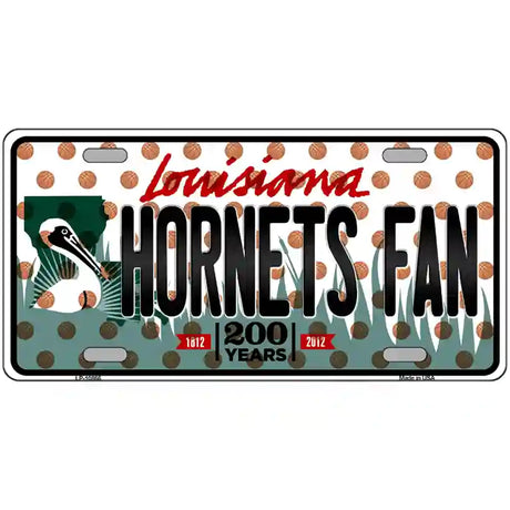 Pelicans Fan Louisiana Novelty Metal License Plate 24" x 12" (LLP)