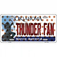 Thunder Fan Oklahoma Novelty Metal License Plate 24" x 12" (LLP)