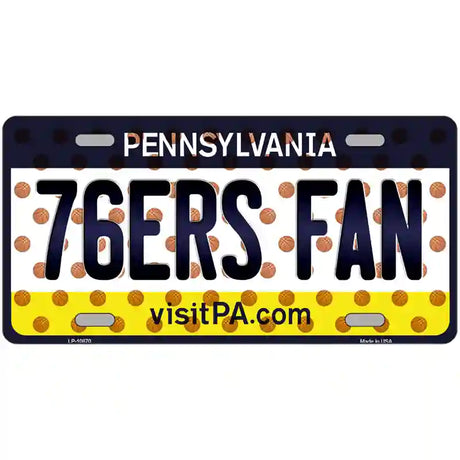 76ers Fan Pennsylvania Novelty Metal License Plate 24" x 12" (LLP)