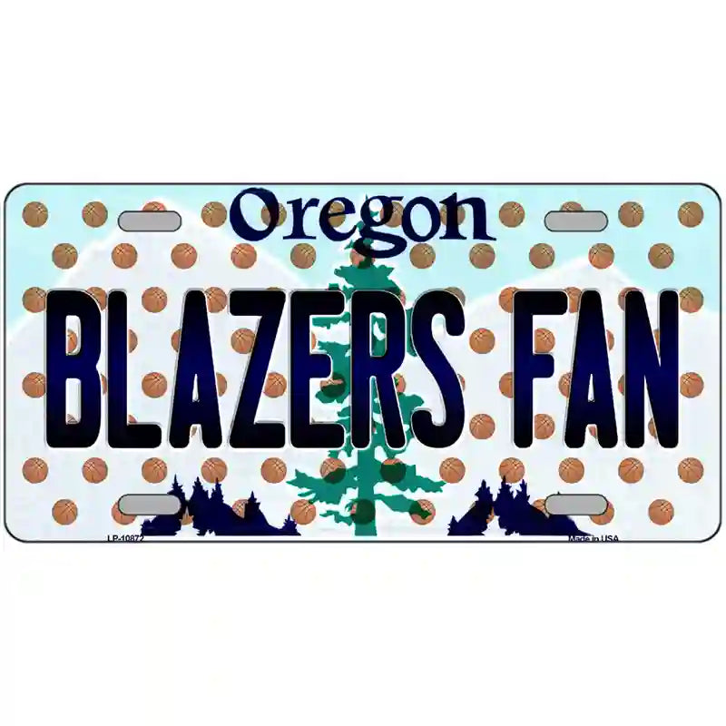 Blazers Fan Oregon Novelty Metal License Plate 24" x 12" (LLP)