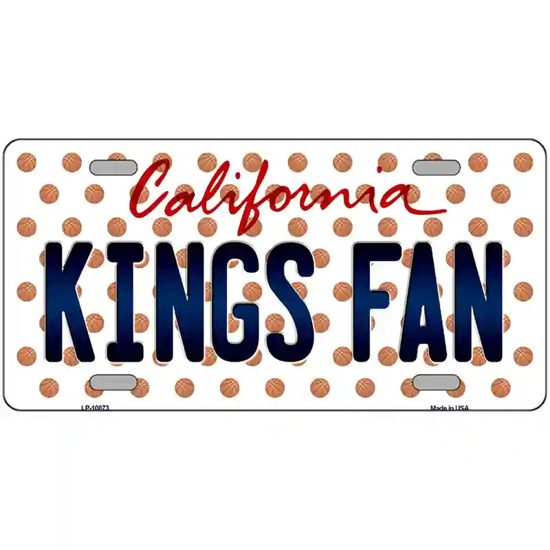 Kings Fan California Basketball Novelty Metal License Plate 24" x 12" (LLP)