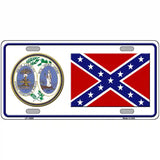 Confederate Flag South Carolina Seal Novelty Metal License Plate 24" x 12" (LLP)