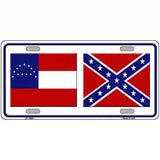 Confederate Robert E Lee Flag Novelty Metal License Plate 24" x 12" (LLP)