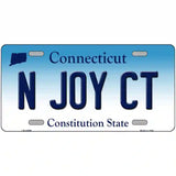 N Joy CT Connecticut Metal Novelty License Plate 24" x 12" (LLP)