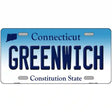 Greenwich Connecticut Metal Novelty License Plate 24" x 12" (LLP)