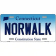 Norwalk Connecticut Metal Novelty License Plate 24" x 12" (LLP)