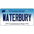 Waterbury Connecticut Metal Novelty License Plate 24" x 12" (LLP)