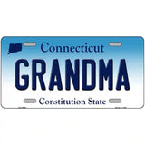 Grandma Connecticut Metal Novelty License Plate 24" x 12" (LLP)